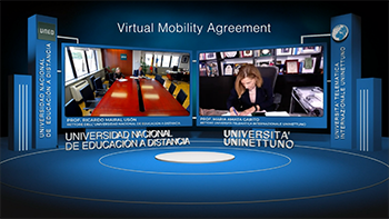 Firma accordo di VIRTUAL MOBILITY tra UNINETTUNO e UNED