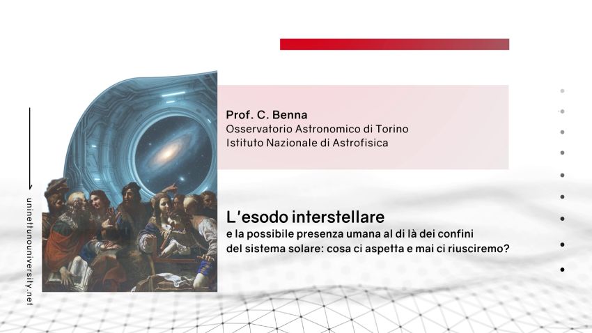 Seminario con il Prof. Carlo Benna, dell'Osservatorio Astronomico di Torino, Istituto Nazionale di Astrofisica (OATo - INAF)