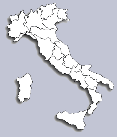 mappa Italia - Convenzioni Attive per i Tirocini Professionalizzanti della Facoltà di Psicologia