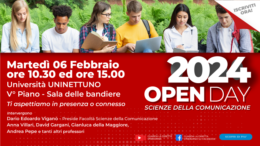 Open Day 2024 Scienze della Comunicazione